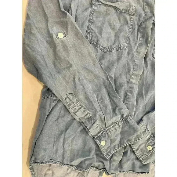 Thread and Supply Denim Chambray Button Up Shirt Women’s Size Small - Picture 4 of 6